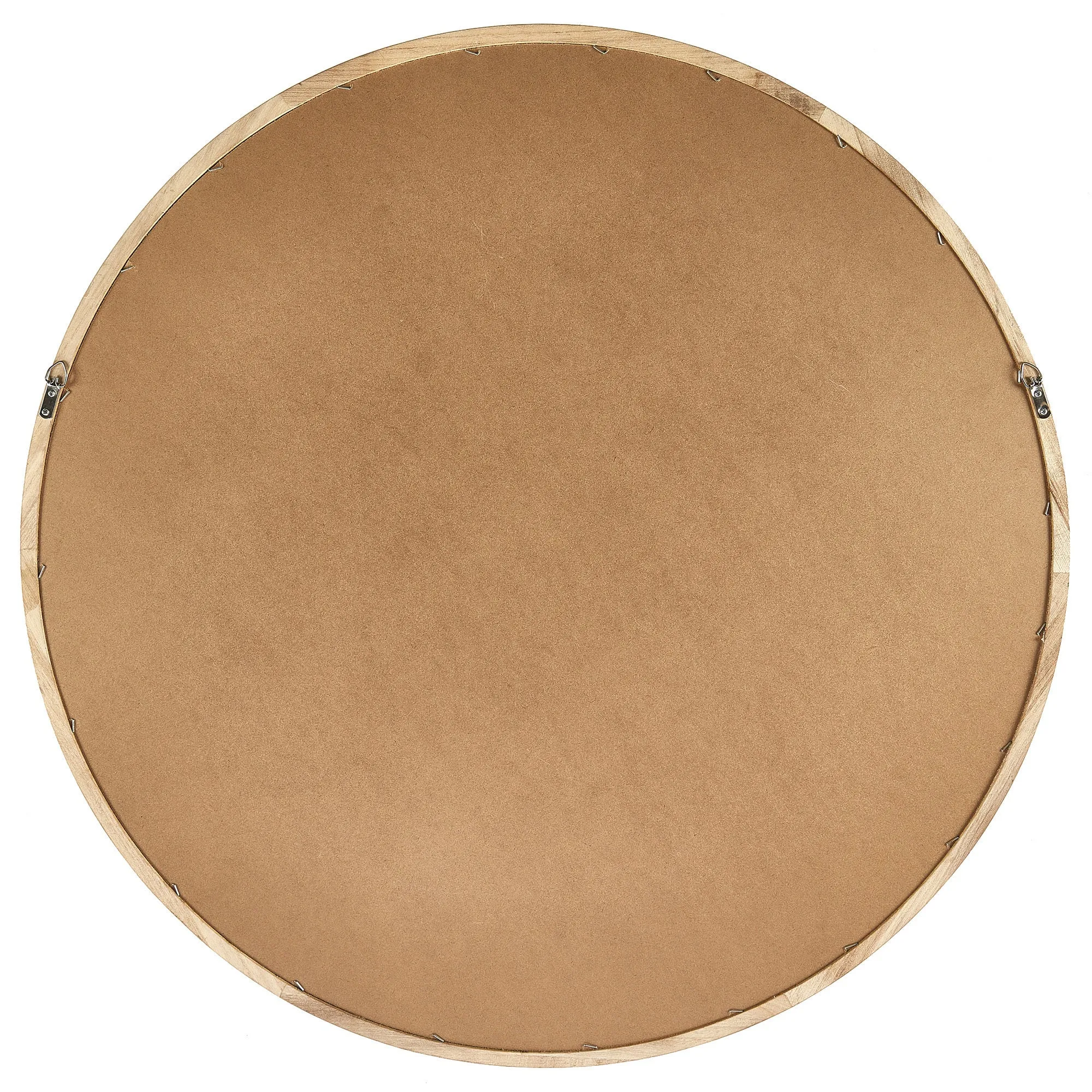 Tate Round Wooden Framed Wall Mirror