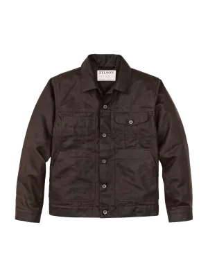 Tin Cloth Short Lined Cruiser Jacket Dk Brown