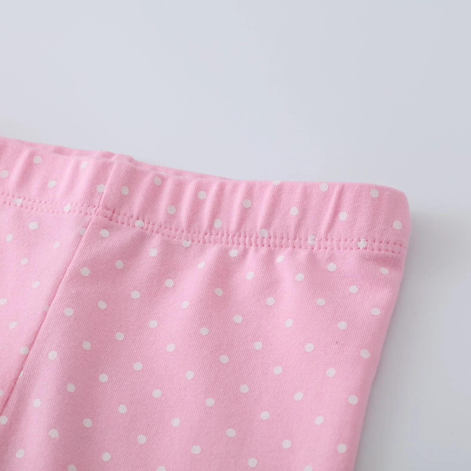 Toddler/Kid Girl's Pink Leggings with Cartoon Design