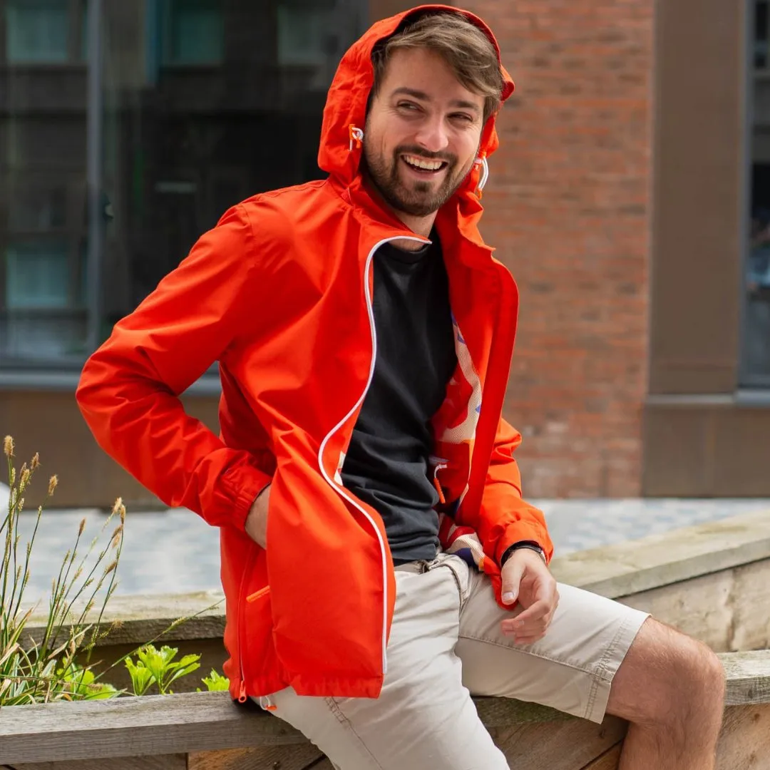 Unisex Go-Go Waterproof Recycled Jacket, Tomato