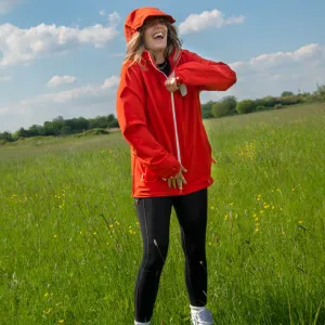 Unisex Go-Go Waterproof Recycled Jacket, Tomato