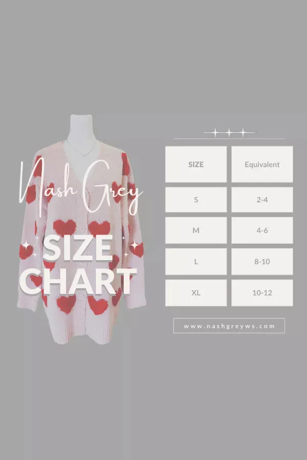 Valentine Pink & Red Heart Cardigan