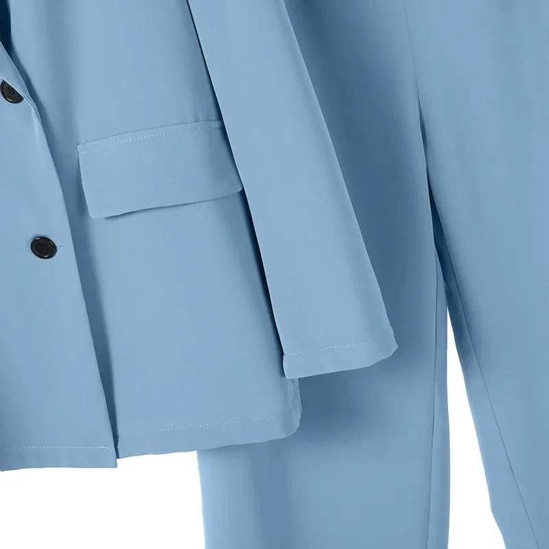 ZANZEA Casual Long Pants Outfit  Women Two Piece Sets Fashion Long Sleeve Lapel Blazer Suits Elegant Office Lady Matching Sets
